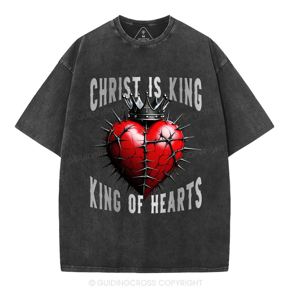 King Of Hearts Christian Washed T-Shirt