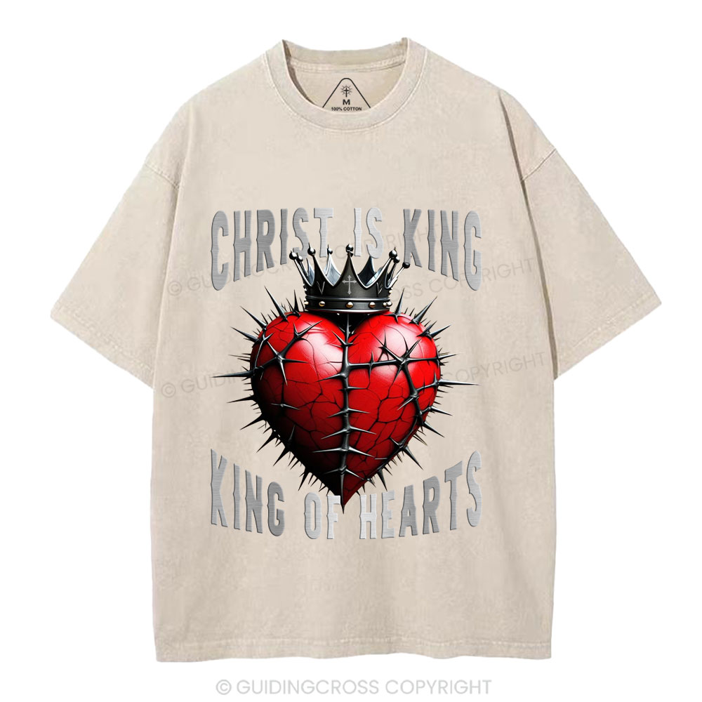 King Of Hearts Christian Washed T-Shirt