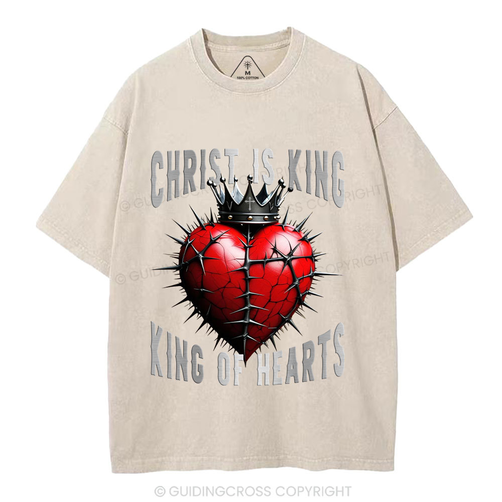 King Of Hearts Christian Washed T-Shirt