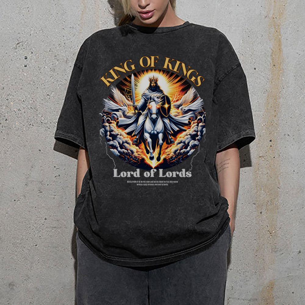King Of King Christian Washed T-Shirt