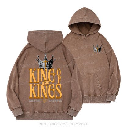 King Of Kings Chrisian Washed Hoodie