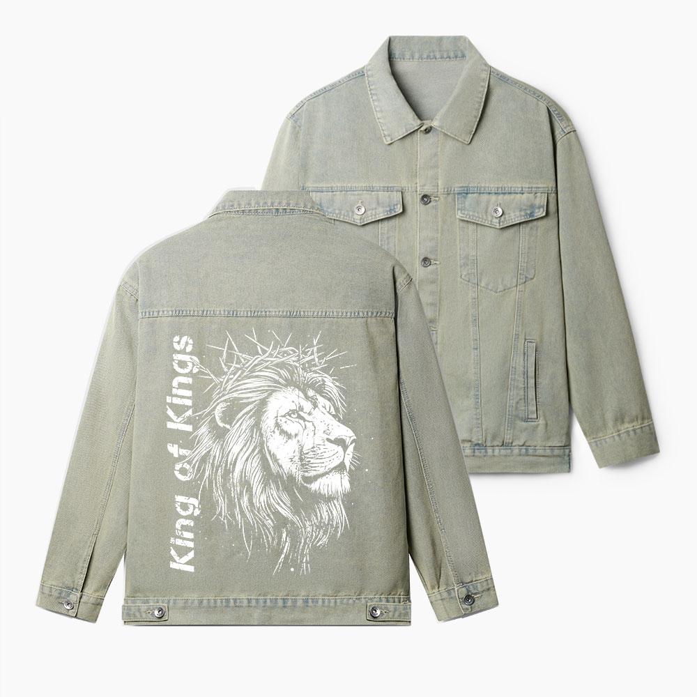 King Of Kings Christian Denim Jacket