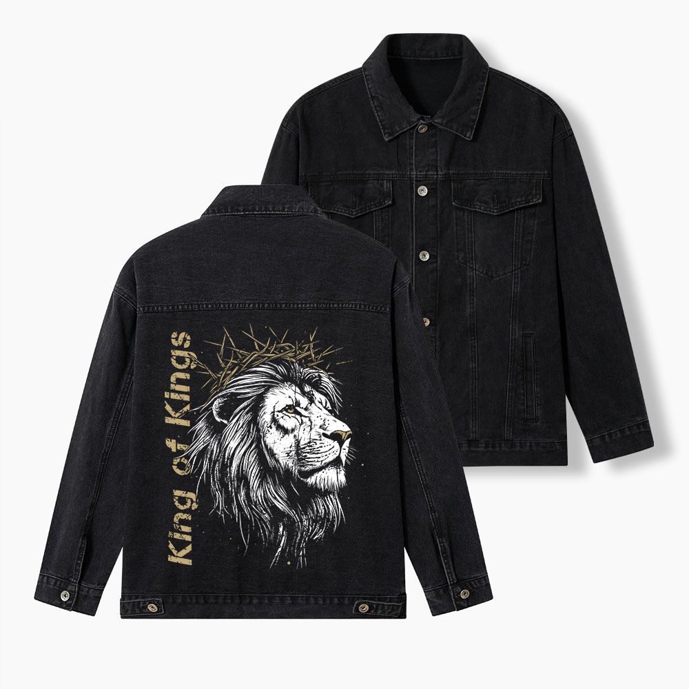 King Of Kings Christian Denim Jacket