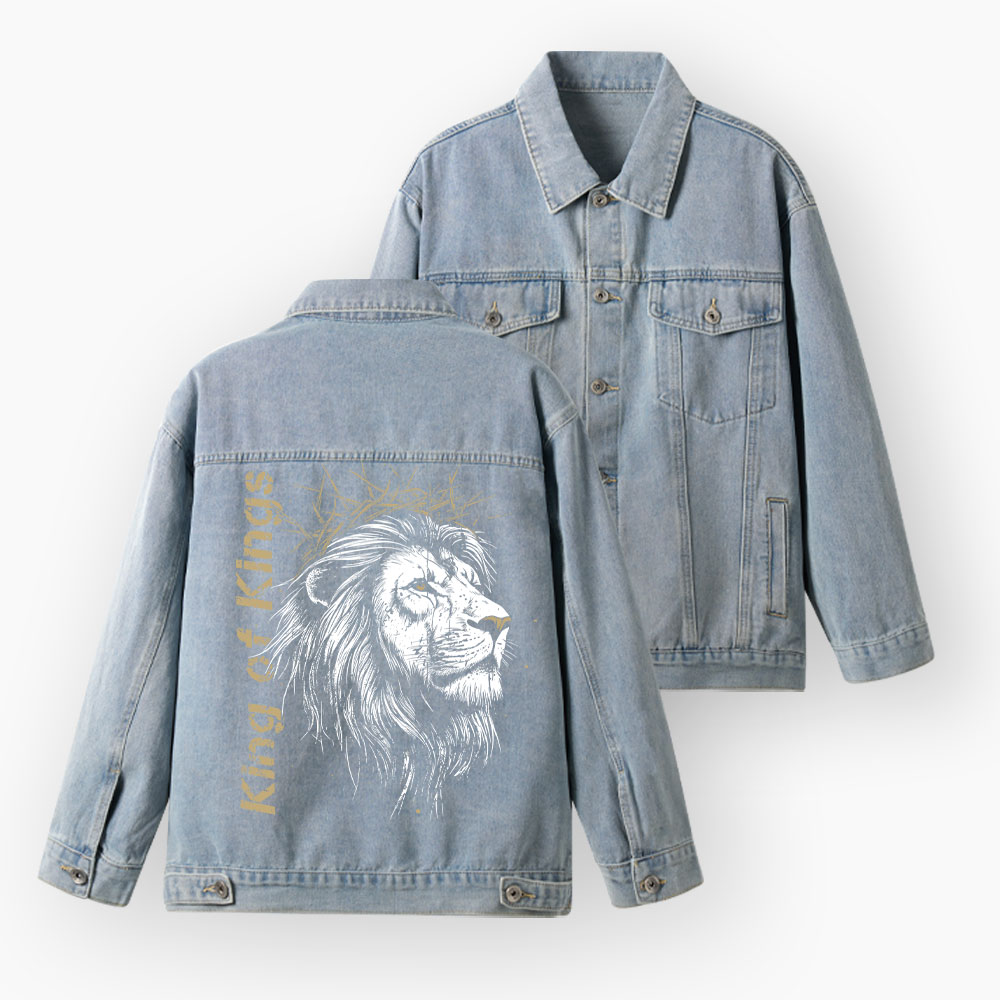 King Of Kings Christian Denim Jacket