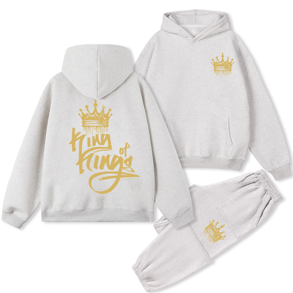 King Of Kings Christian Fleece Hoodie Set