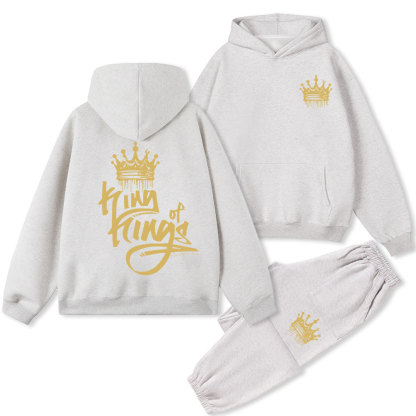 King Of Kings Christian Fleece Hoodie Set