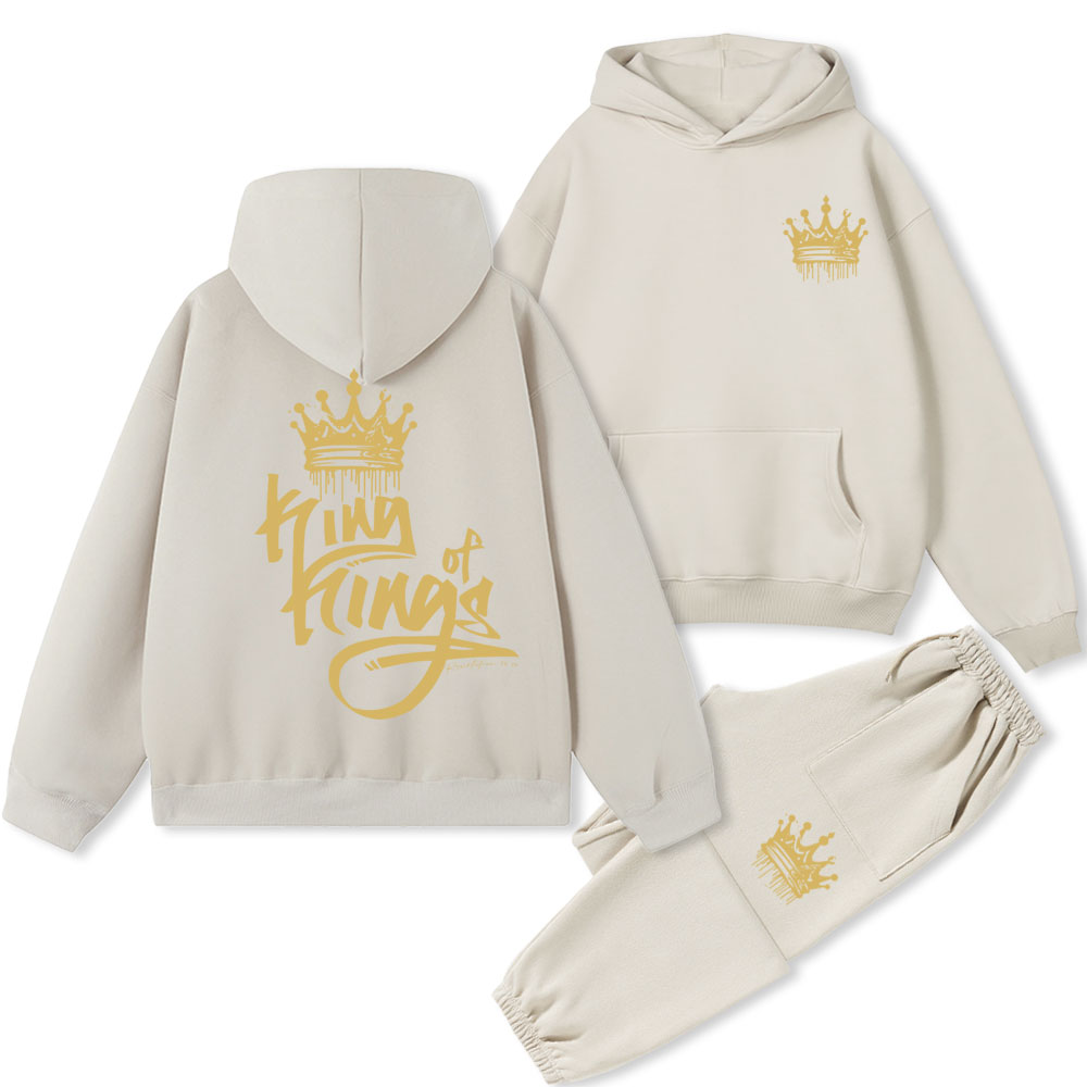 King Of Kings Christian Fleece Hoodie Set