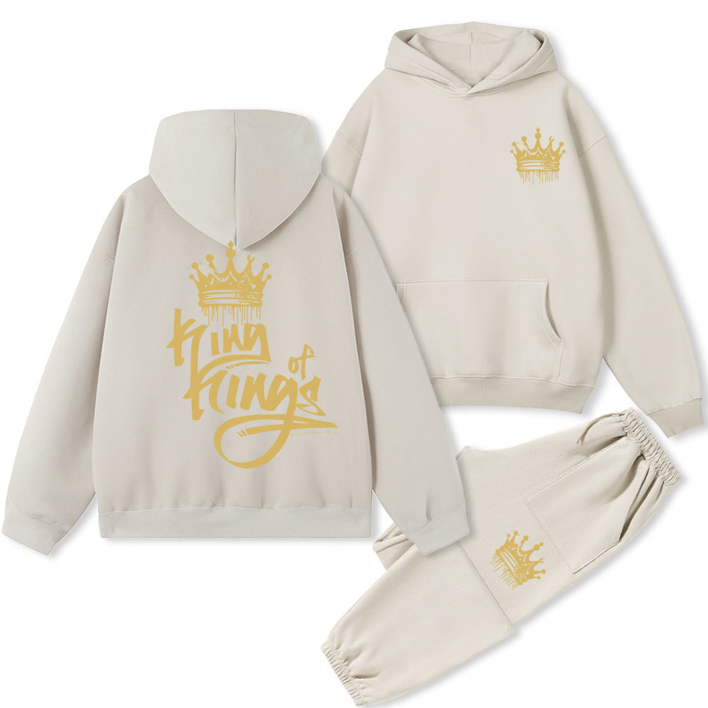 King Of Kings Christian Fleece Hoodie Set