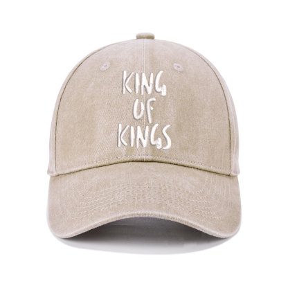 King Of Kings Christian Washed Hat