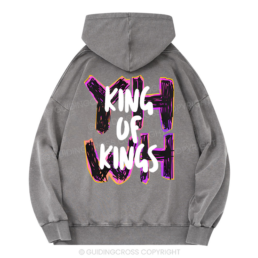 King Of Kings Christian Washed Hoodie