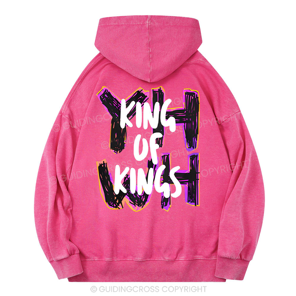 King Of Kings Christian Washed Hoodie