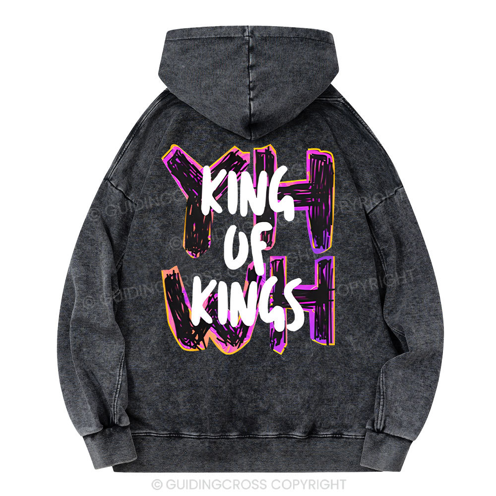 King Of Kings Christian Washed Hoodie