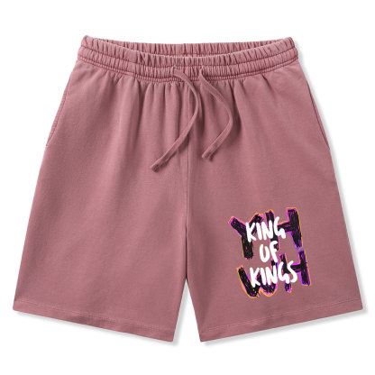 King Of Kings Christian Washed Shorts