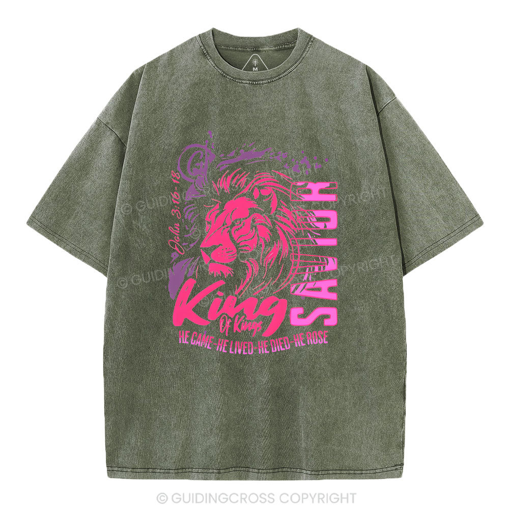 King Of Kings Christian Washed T-Shirt