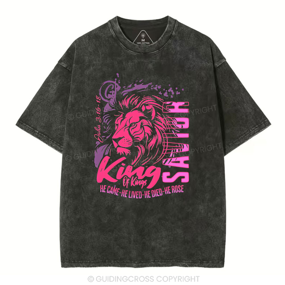 King Of Kings Christian Washed T-Shirt