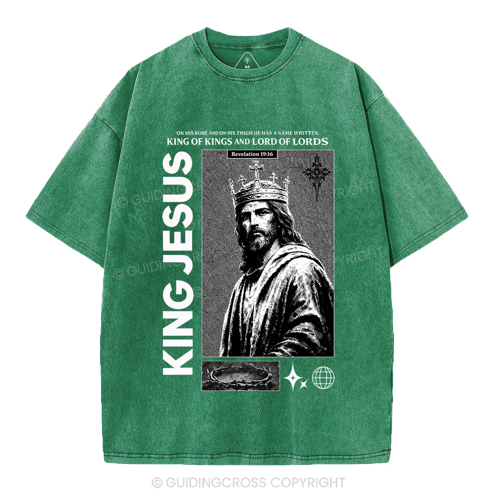 King Of Kings Christian Washed T-Shirt