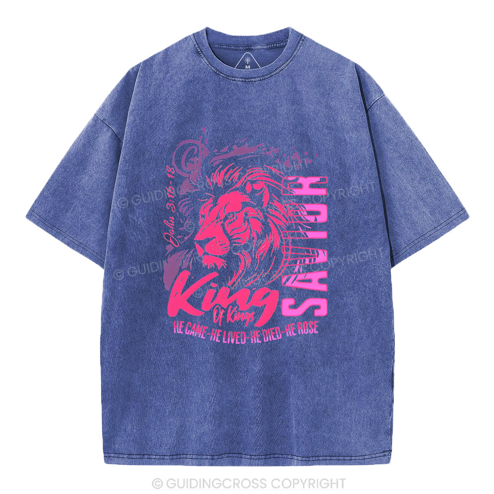 King Of Kings Christian Washed T-Shirt