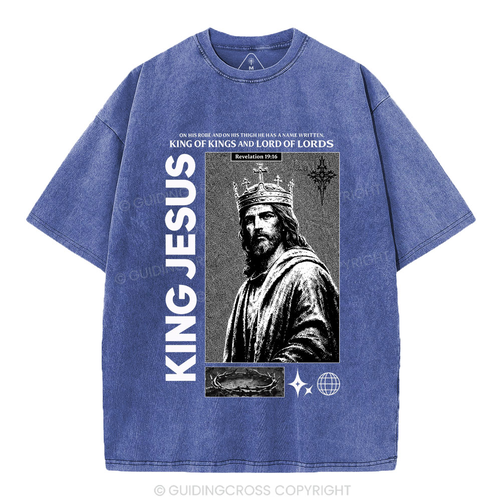 King Of Kings Christian Washed T-Shirt