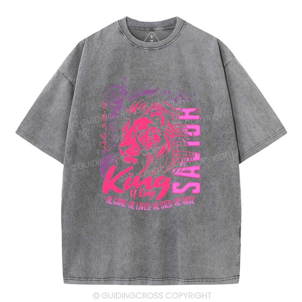 King Of Kings Christian Washed T-Shirt