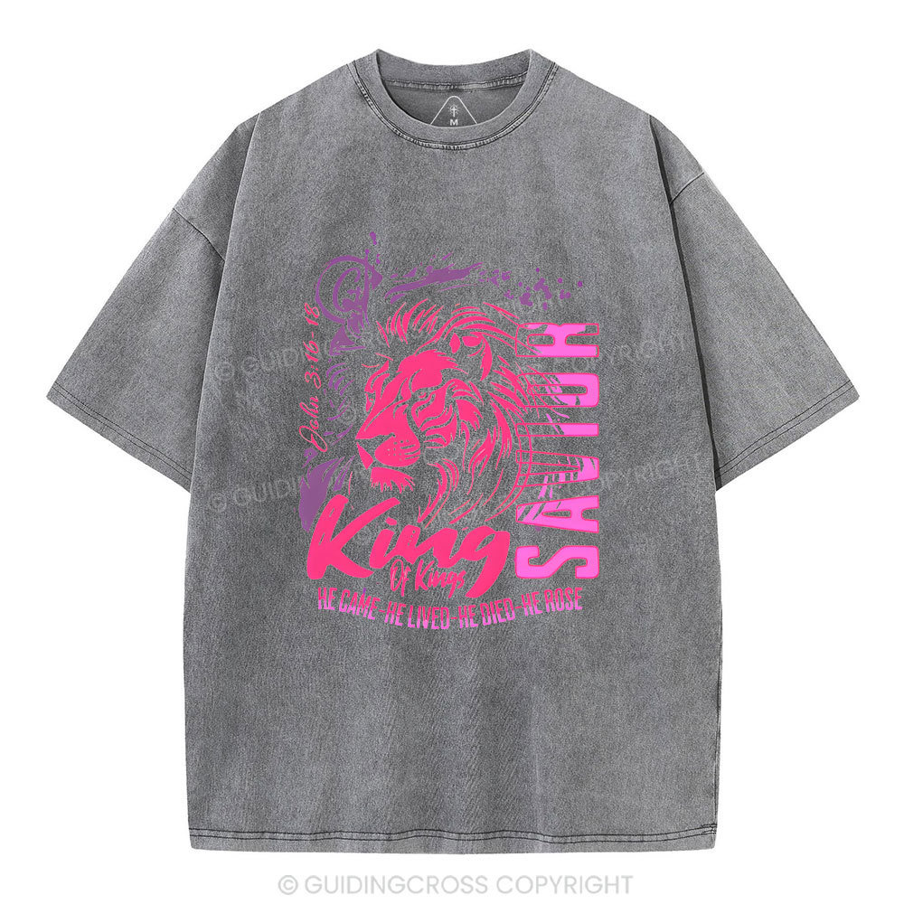 King Of Kings Christian Washed T-Shirt