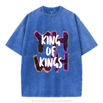 King Of Kings Christian Washed T-Shirt