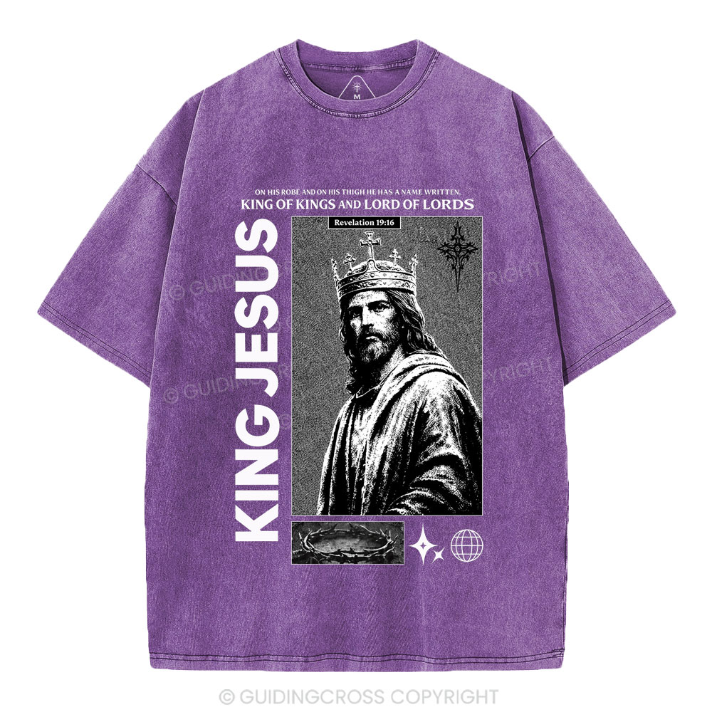 King Of Kings Christian Washed T-Shirt