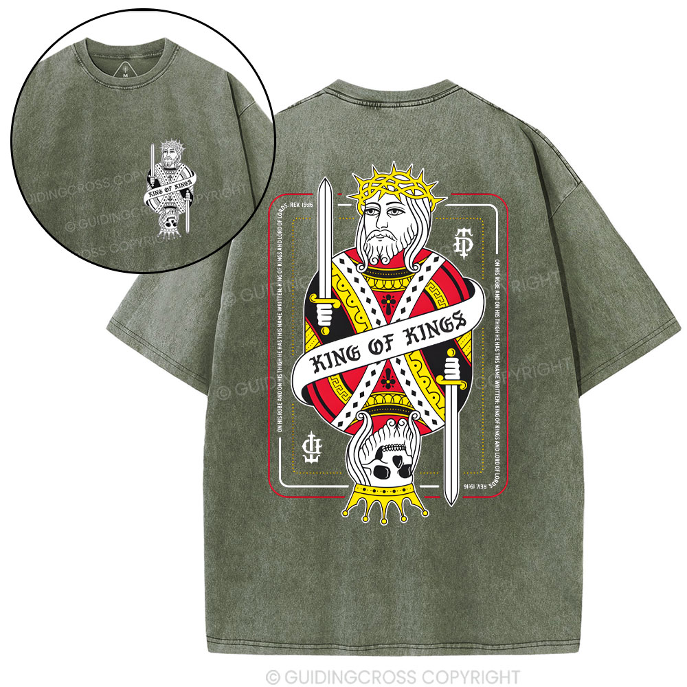 King Of Kings Christian Washed T-Shirt