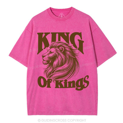 King Of Kings Christian Washed T-Shirt