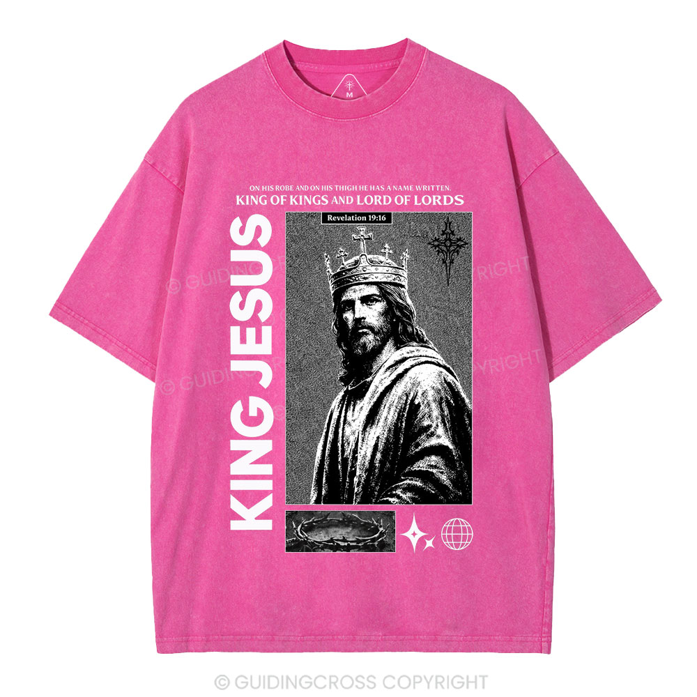 King Of Kings Christian Washed T-Shirt