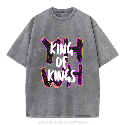 King Of Kings Christian Washed T-Shirt
