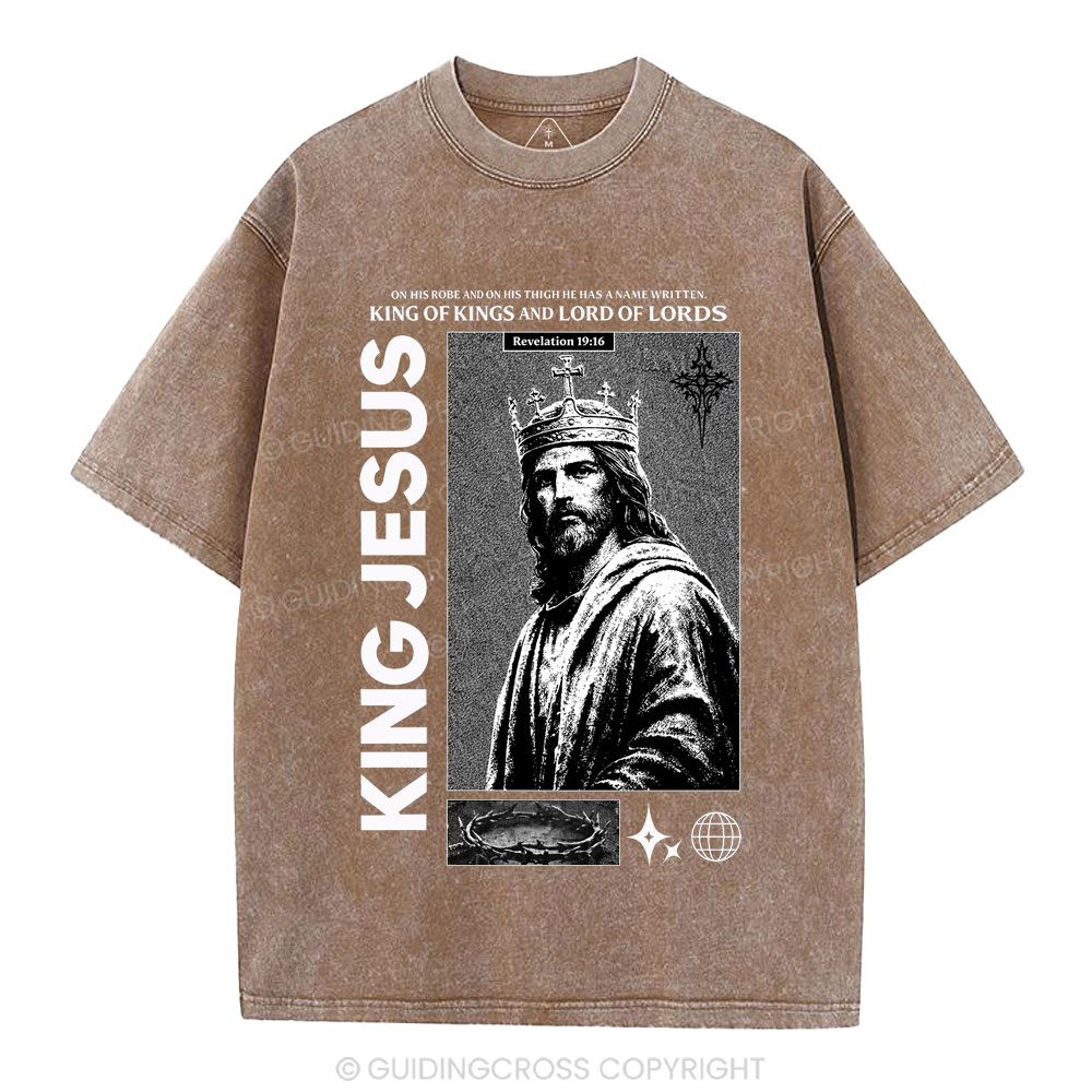 King Of Kings Christian Washed T-Shirt