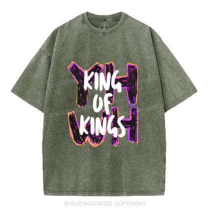 King Of Kings Christian Washed T-Shirt
