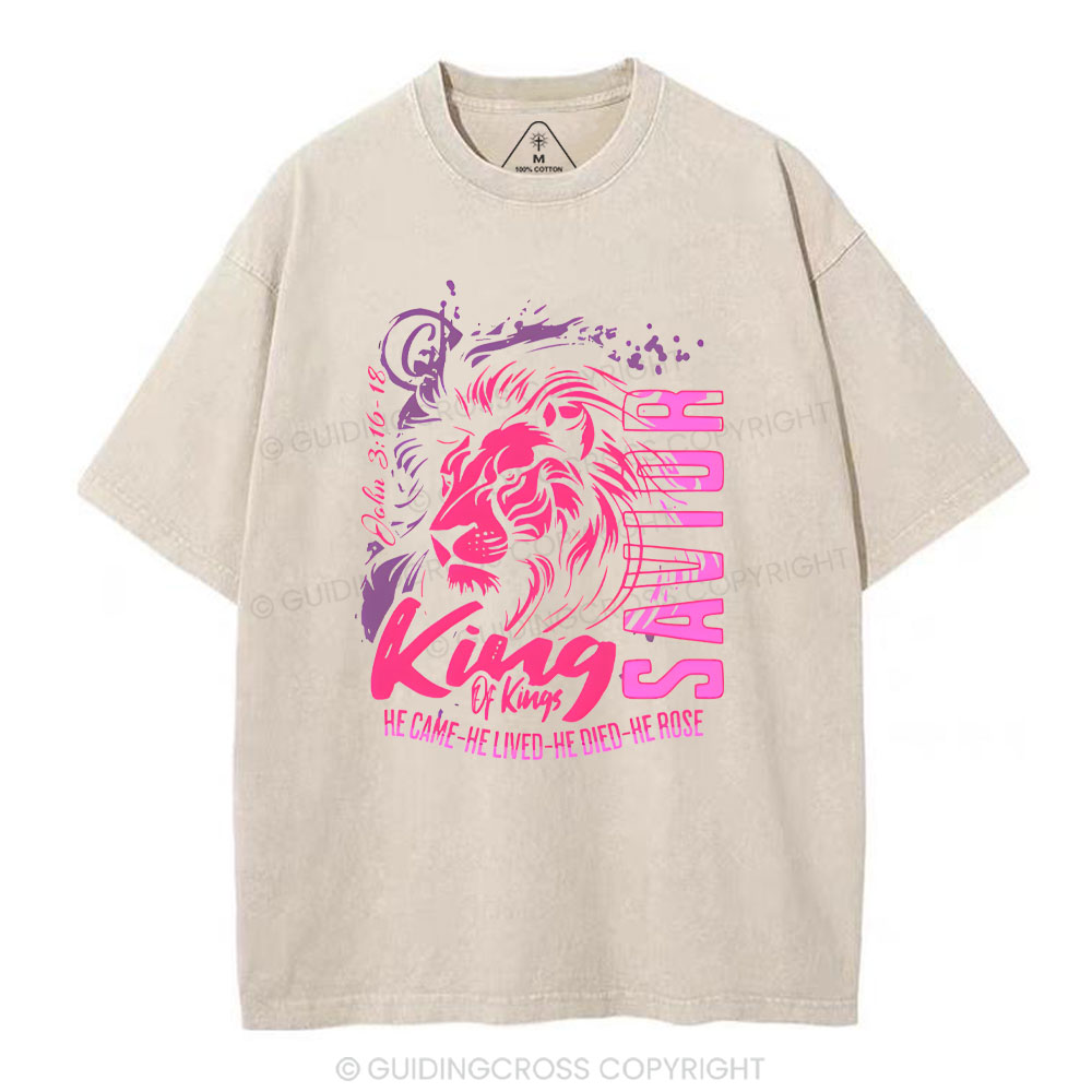 King Of Kings Christian Washed T-Shirt