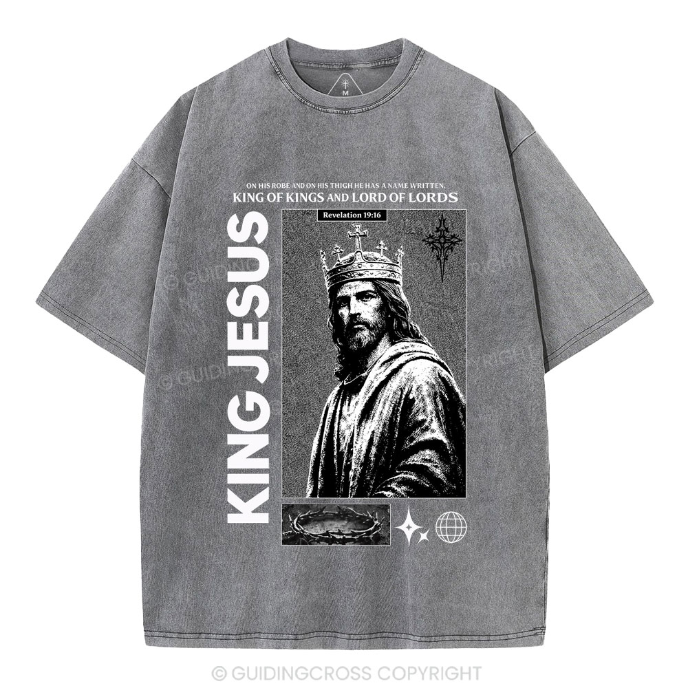 King Of Kings Christian Washed T-Shirt