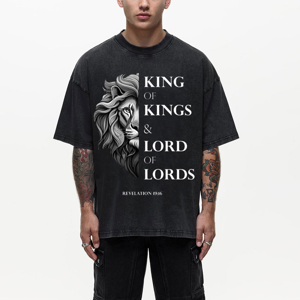 King Of Kings Christian Washed T-Shirt