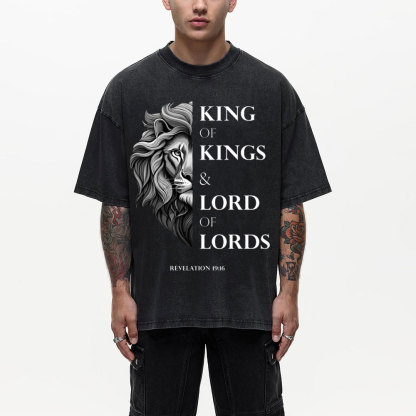 King Of Kings Christian Washed T-Shirt