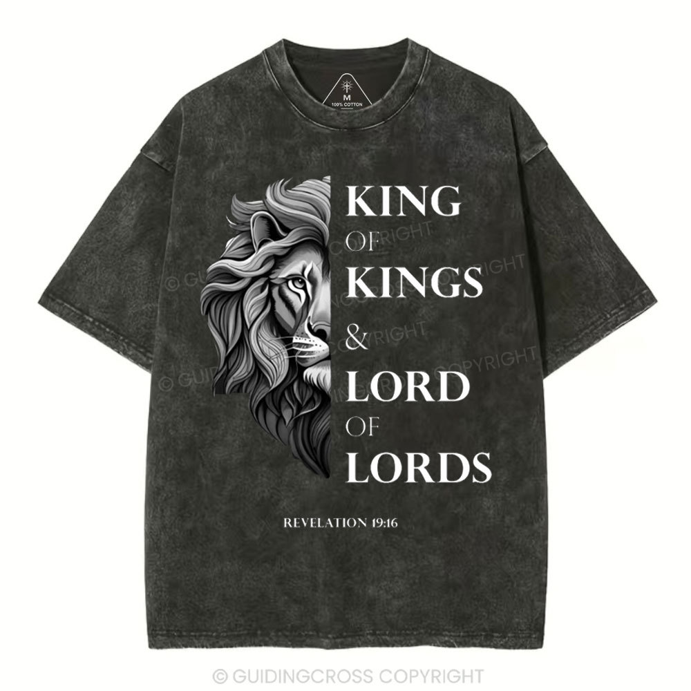 King Of Kings Christian Washed T-Shirt