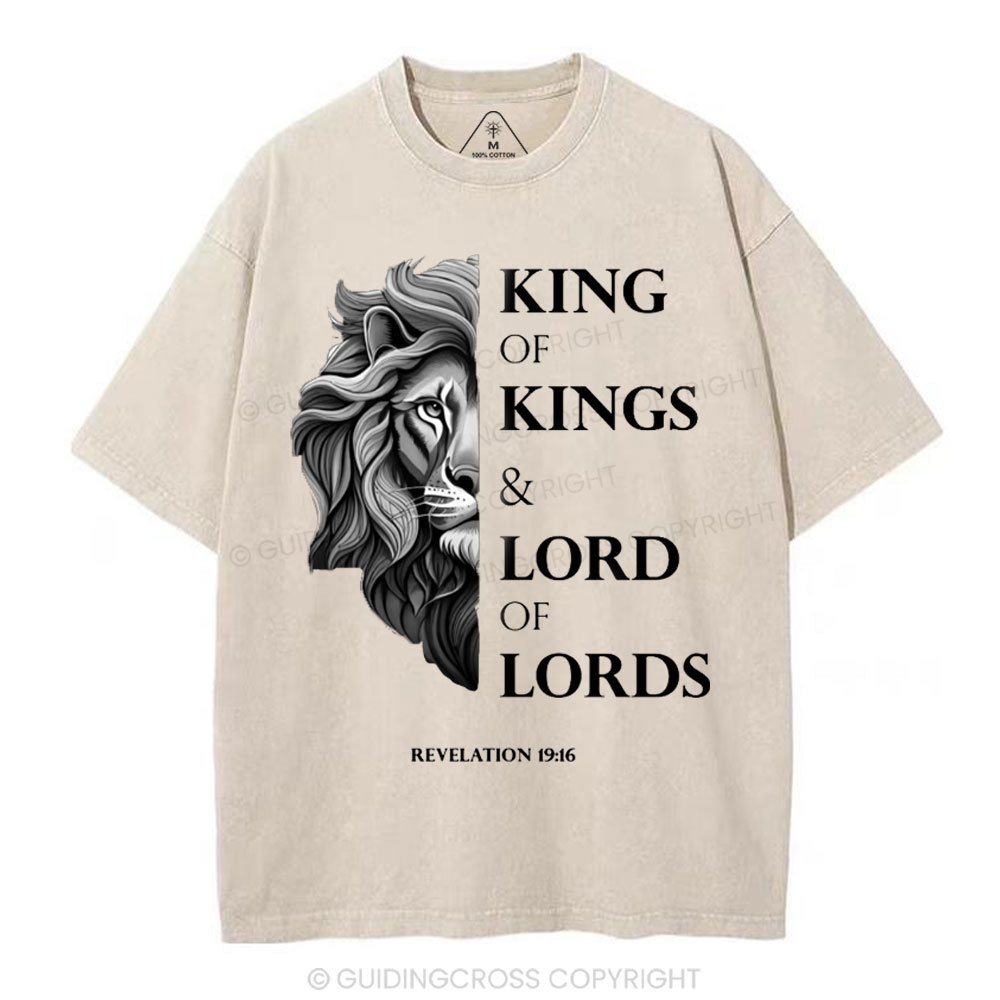 King Of Kings Christian Washed T-Shirt