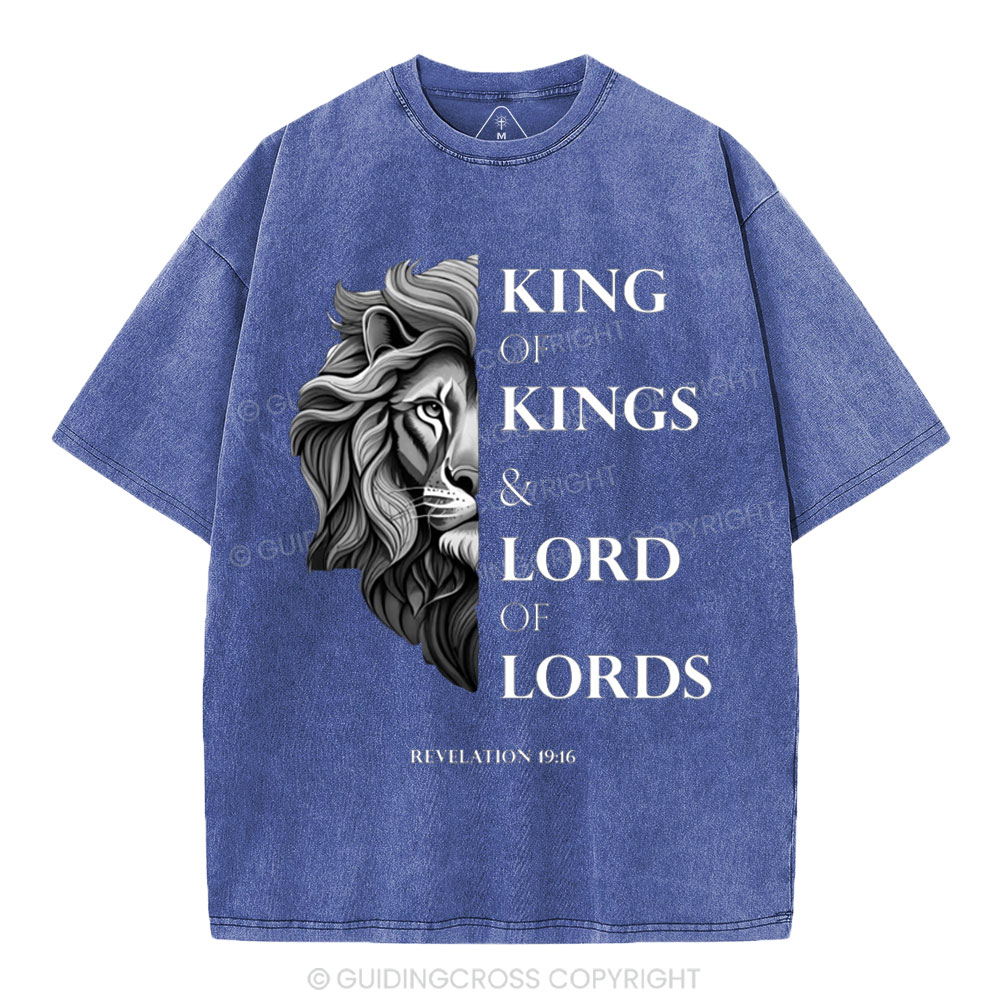 King Of Kings Christian Washed T-Shirt