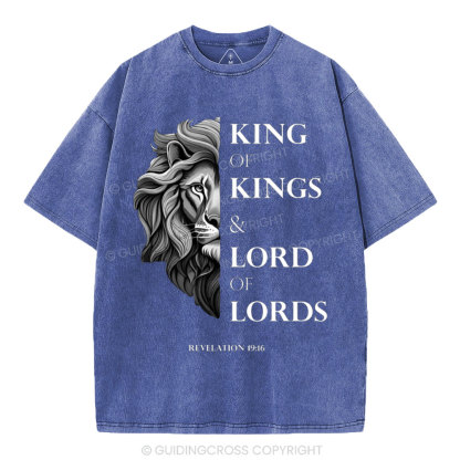King Of Kings Christian Washed T-Shirt