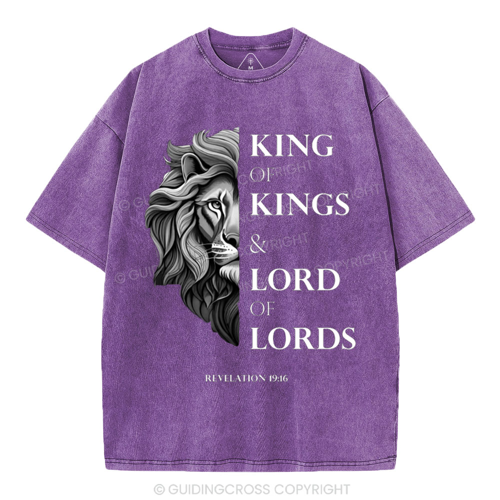 King Of Kings Christian Washed T-Shirt