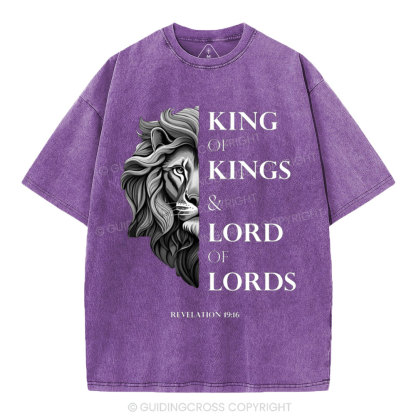 King Of Kings Christian Washed T-Shirt