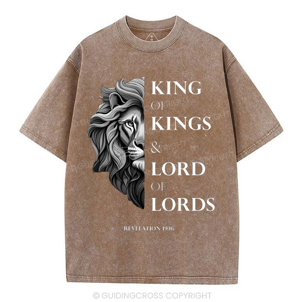 King Of Kings Christian Washed T-Shirt