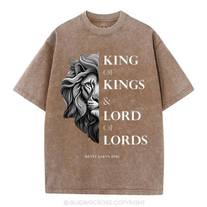 King Of Kings Christian Washed T-Shirt