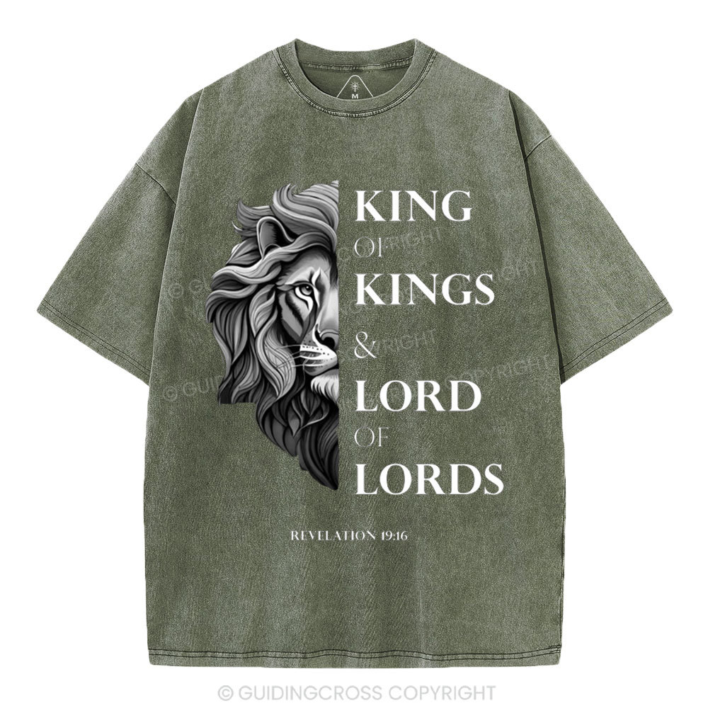 King Of Kings Christian Washed T-Shirt