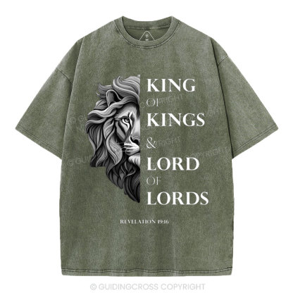King Of Kings Christian Washed T-Shirt