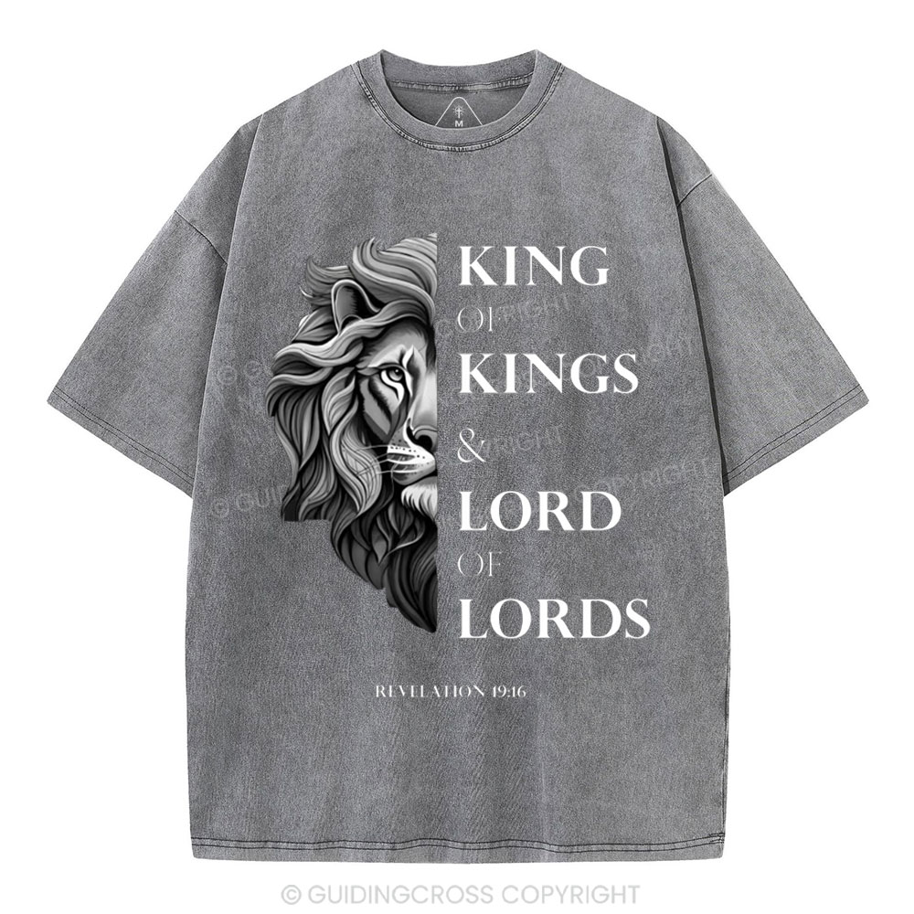 King Of Kings Christian Washed T-Shirt