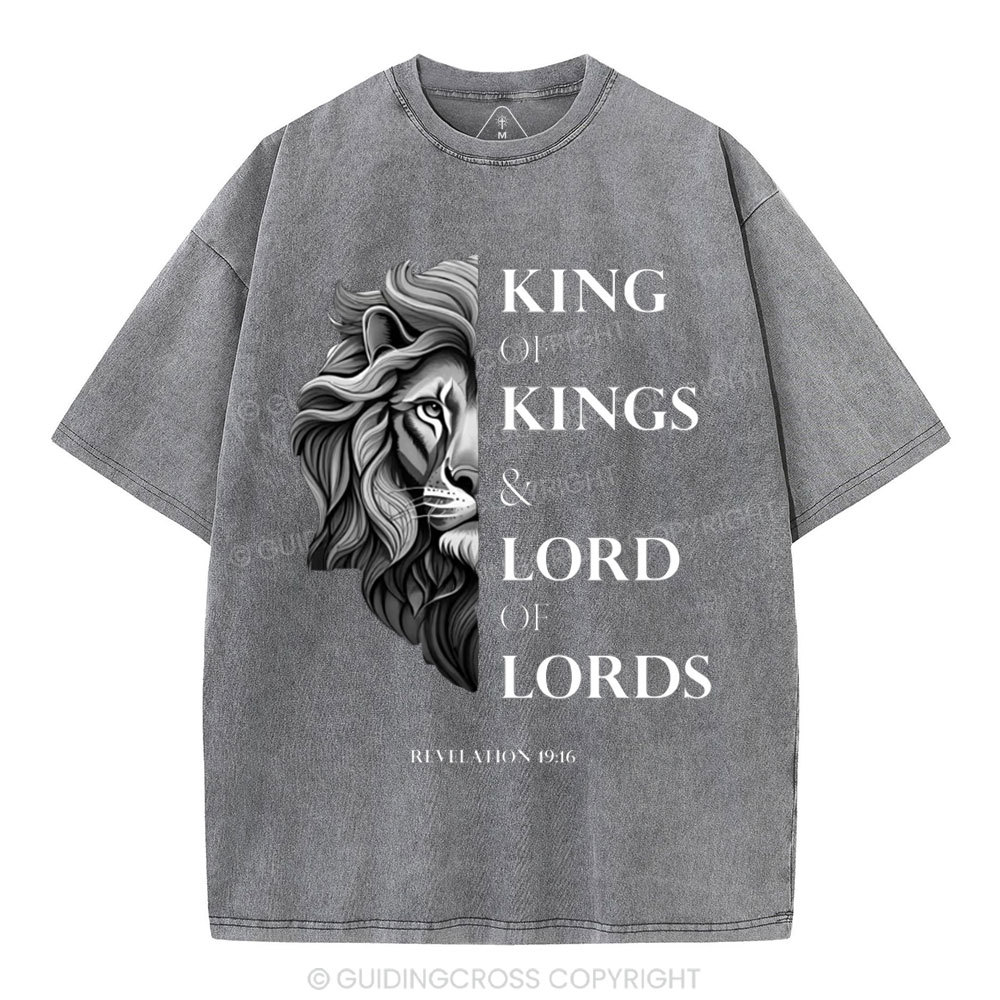 King Of Kings Christian Washed T-Shirt