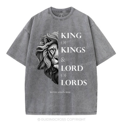 King Of Kings Christian Washed T-Shirt