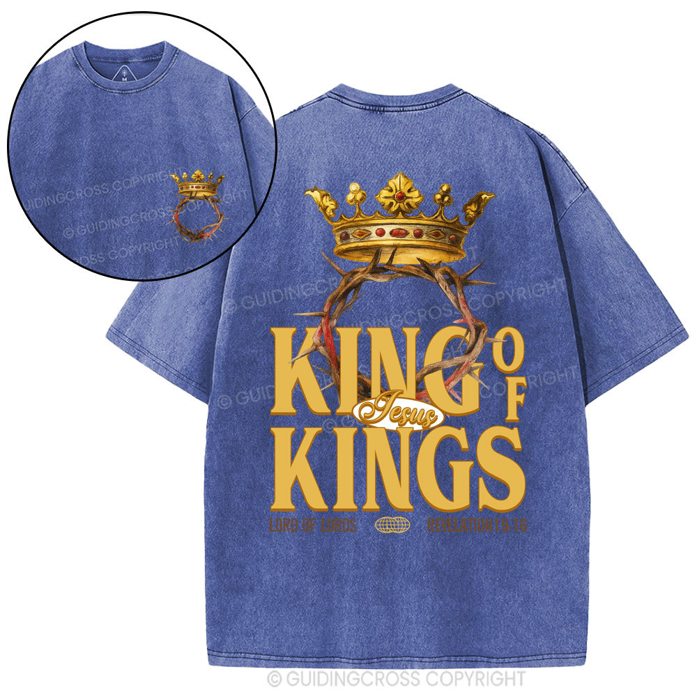 King Of Kings Christian Washed T-Shirt
